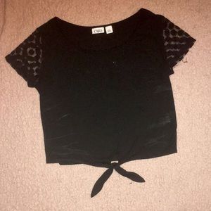 Black crop top